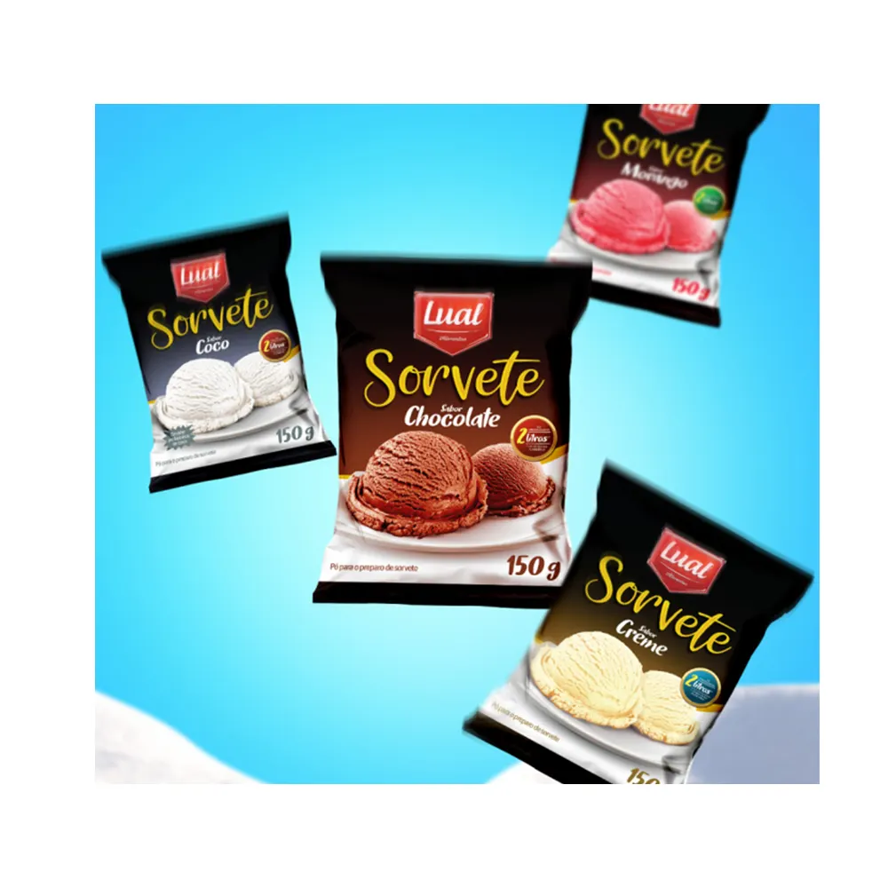 Chocolate Cream Strawberry Coconut Flavor Lual Ice Chocolate Ice Cream Powder Mix Soft Chocolate Ice Cream Powder For Sale