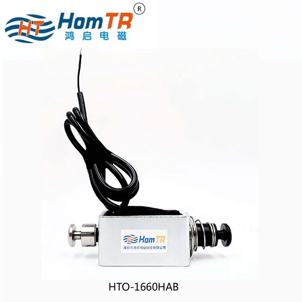 Homtr небольшой DC 12V 24V Электромагнит открытая рамка пуш-ап электромагнитный линейный привод HTO-1660HAB