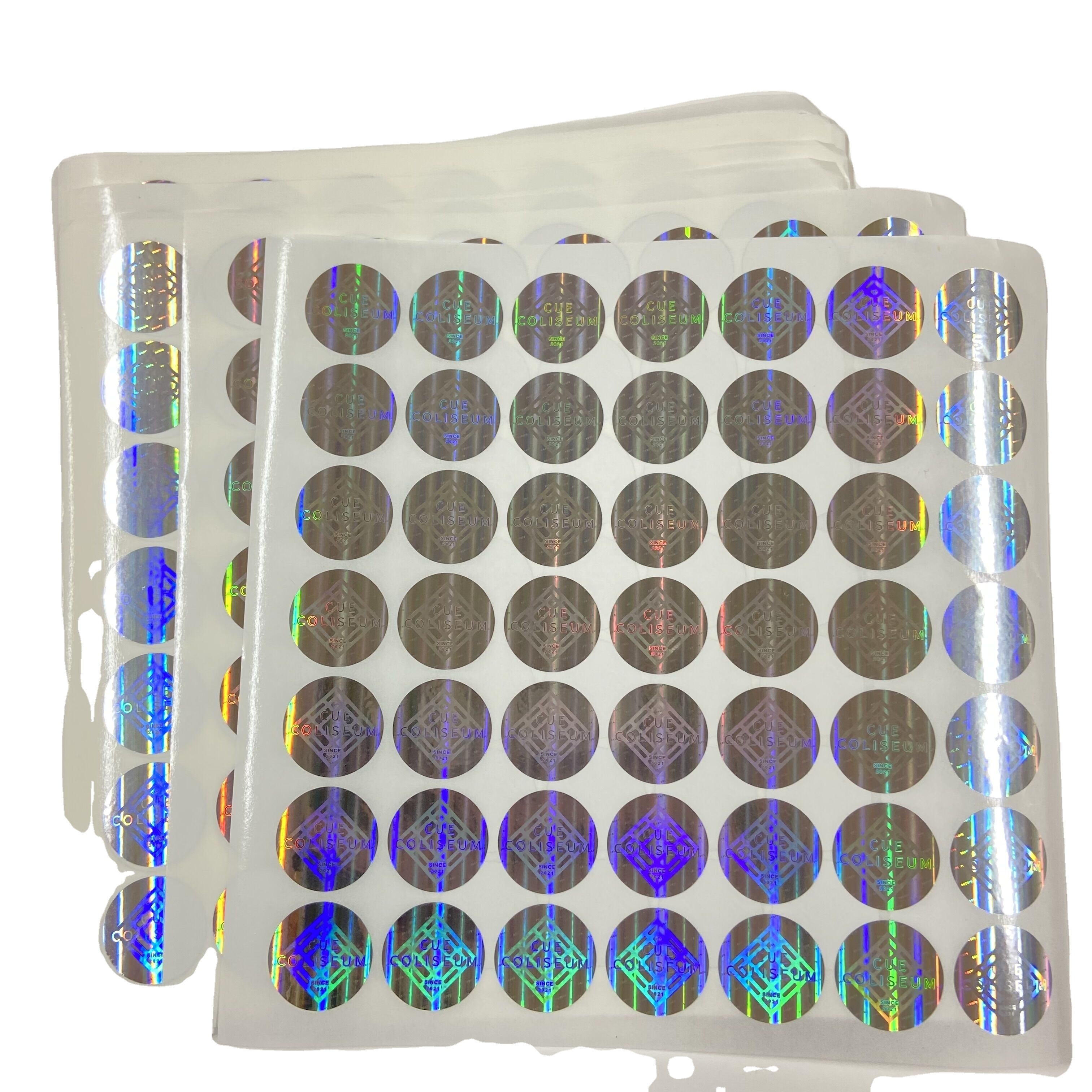 Customize security hologram sticker wholesale price low MOQ die cut 2D 3D hologram sticker
