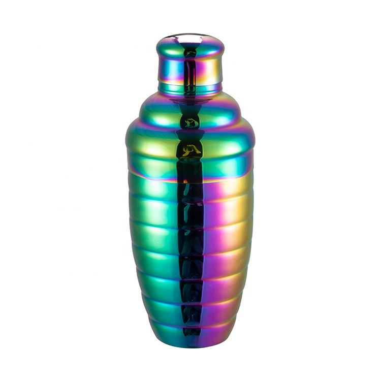 Unbreakable metal stainless steel 500ml bar tool european style cocktail shakers
