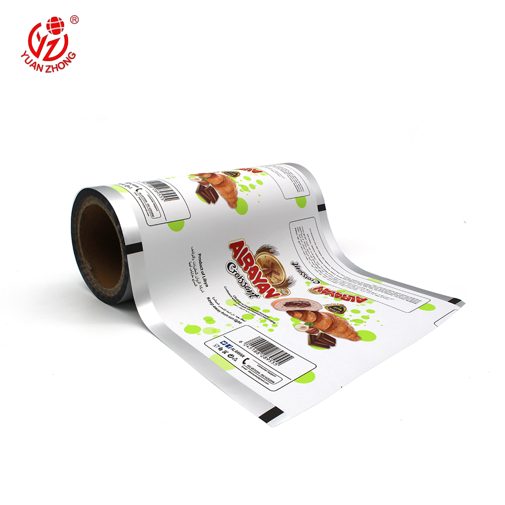 Flexible Matte Finish Metallized Croissant Bag Packaging Laminated OPP Film