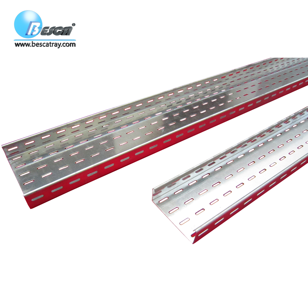 Besca 150mm Electrical Standards Black Perforated Cable Tray