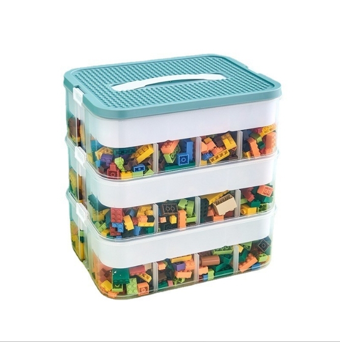 Children's Toys Large Particles Storage Box Parts Sorting Storage Box Building Blocks Sorting Box