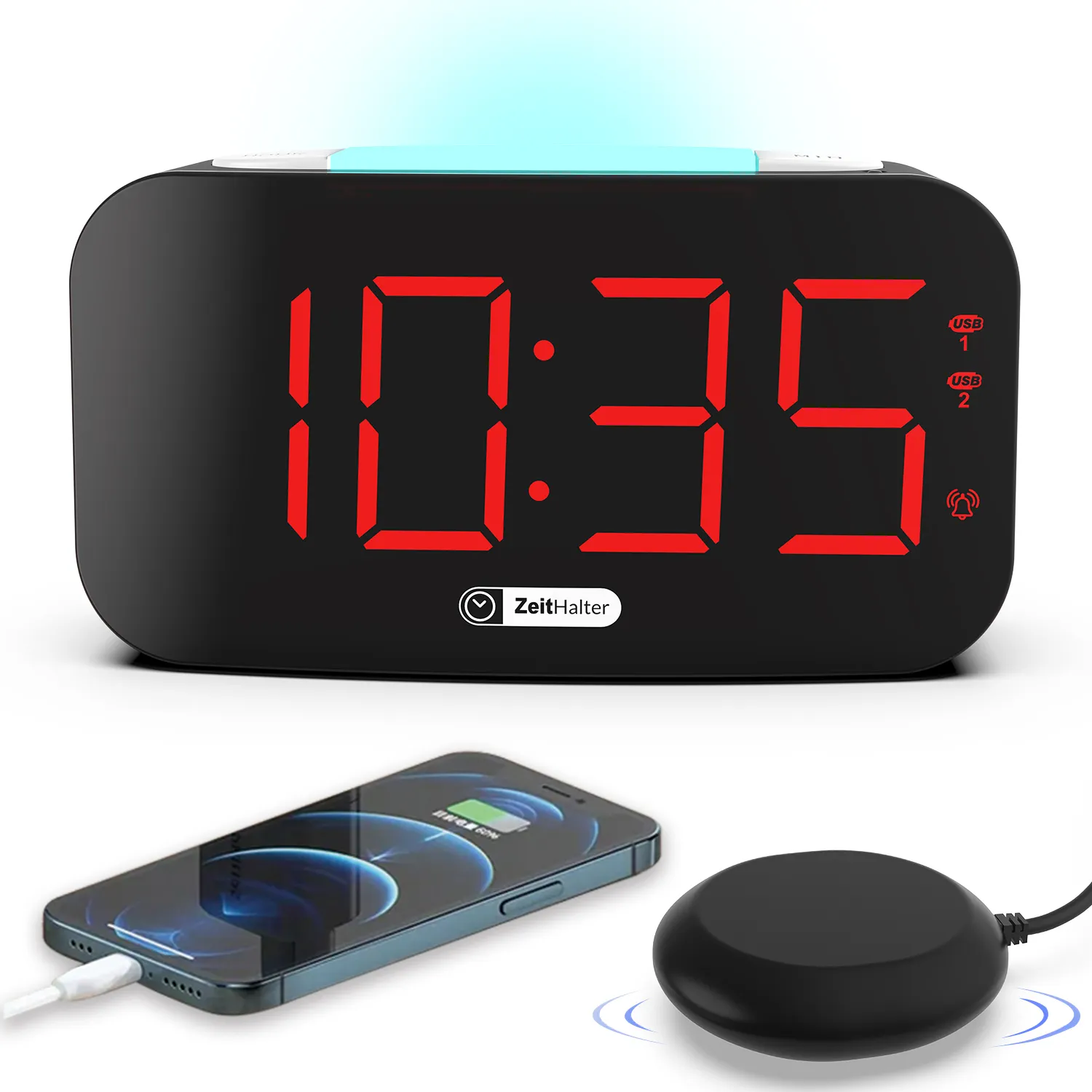 Hot selling manufacturer digital led clock big display super loud vibration digital alarm clock New New