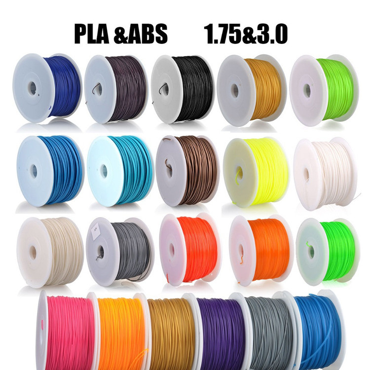 Красочная нить 1,75 мм/3 мм ABS PLA нить для 3D принтера