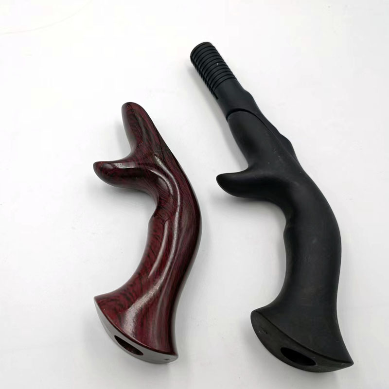 High quality fishing rod grip ice rod handle plastic wood-like handle reelseat handle combo rod building components
