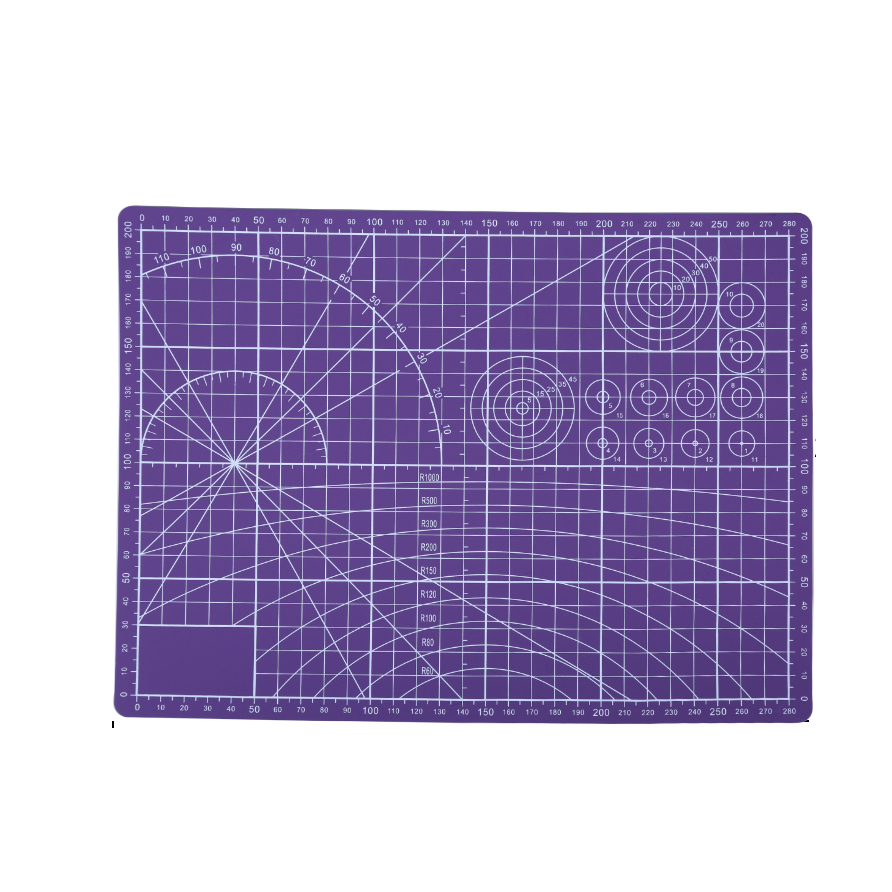 45*30cm Double Side A4 Cutting Mat Purple Self-healing PVC Cutting Mat