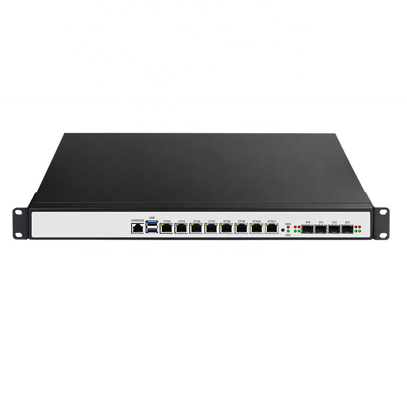 8 GbE LAN 4 SFP + 10G Ethernet WAN i9 i7 i5 1U монтаж в стойке Micro Server компьютер Mini ITX материнская плата pfsense брандмауэр ПК промышленный