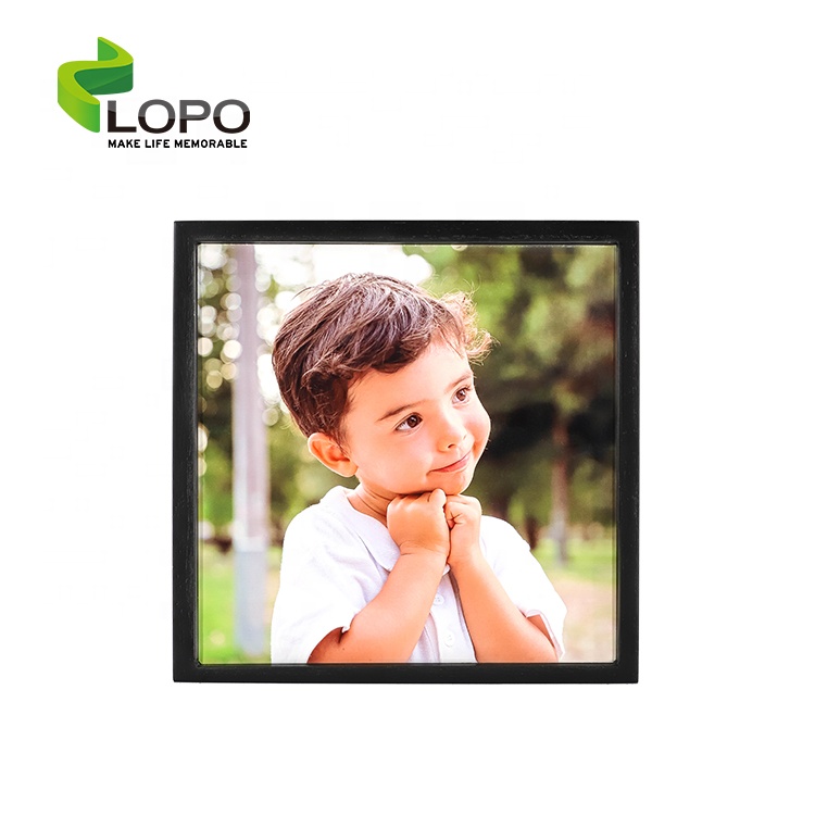 Lopo 2021 Home Decor Wall Art Picture Frames Sublimation Wooden Photo Frame- 20 * 20* 5 cm