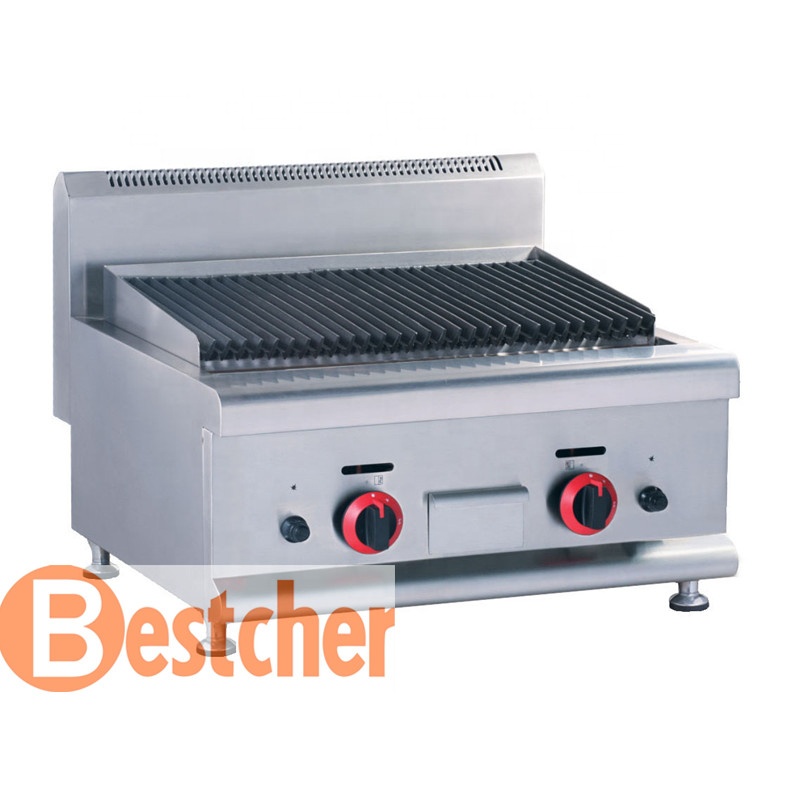 BESTCHER оборудование для общественного питания приготовления RANGECounter Top газа Лава Рок гриль, CE, ROHS, IEC, SAA
