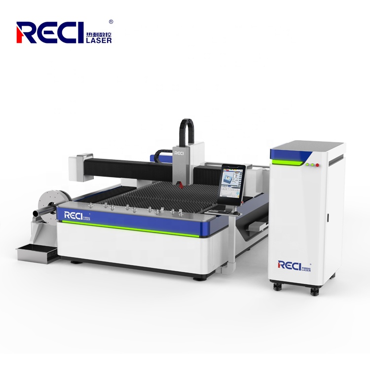 Low Cost Aluminum 1500*3000mm 1300*2500mm Plate And Tube Integrated Fiber Laser Cutting Machine With Rotary