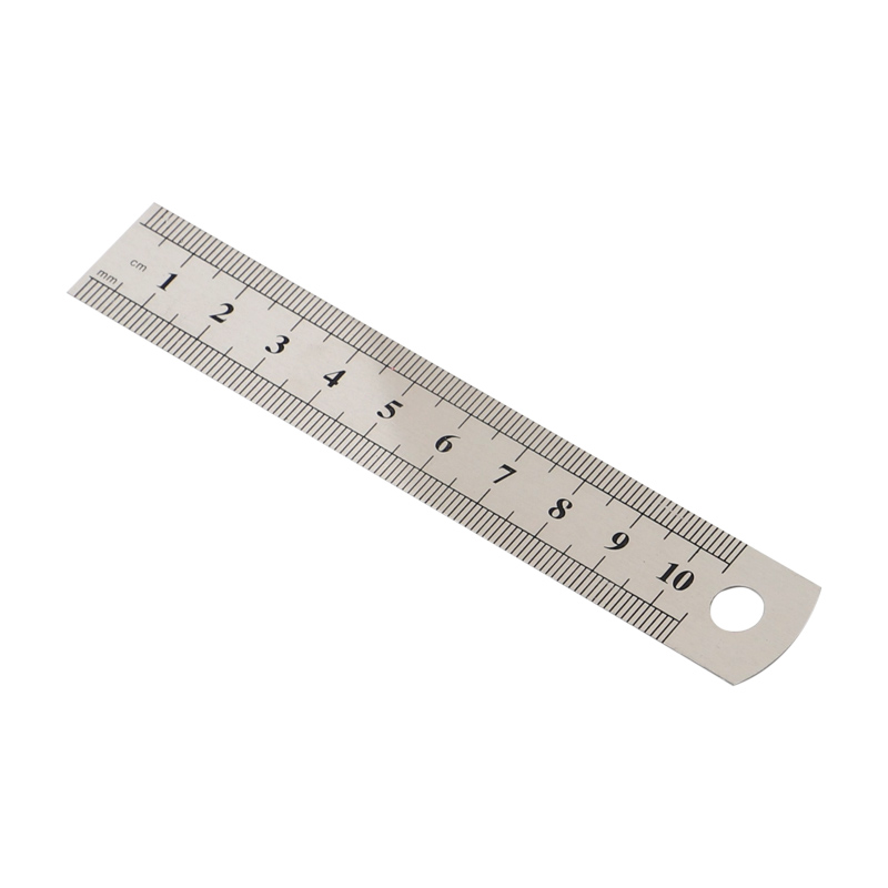 10cm Factory price custom stainless steel metal school use straight ruler