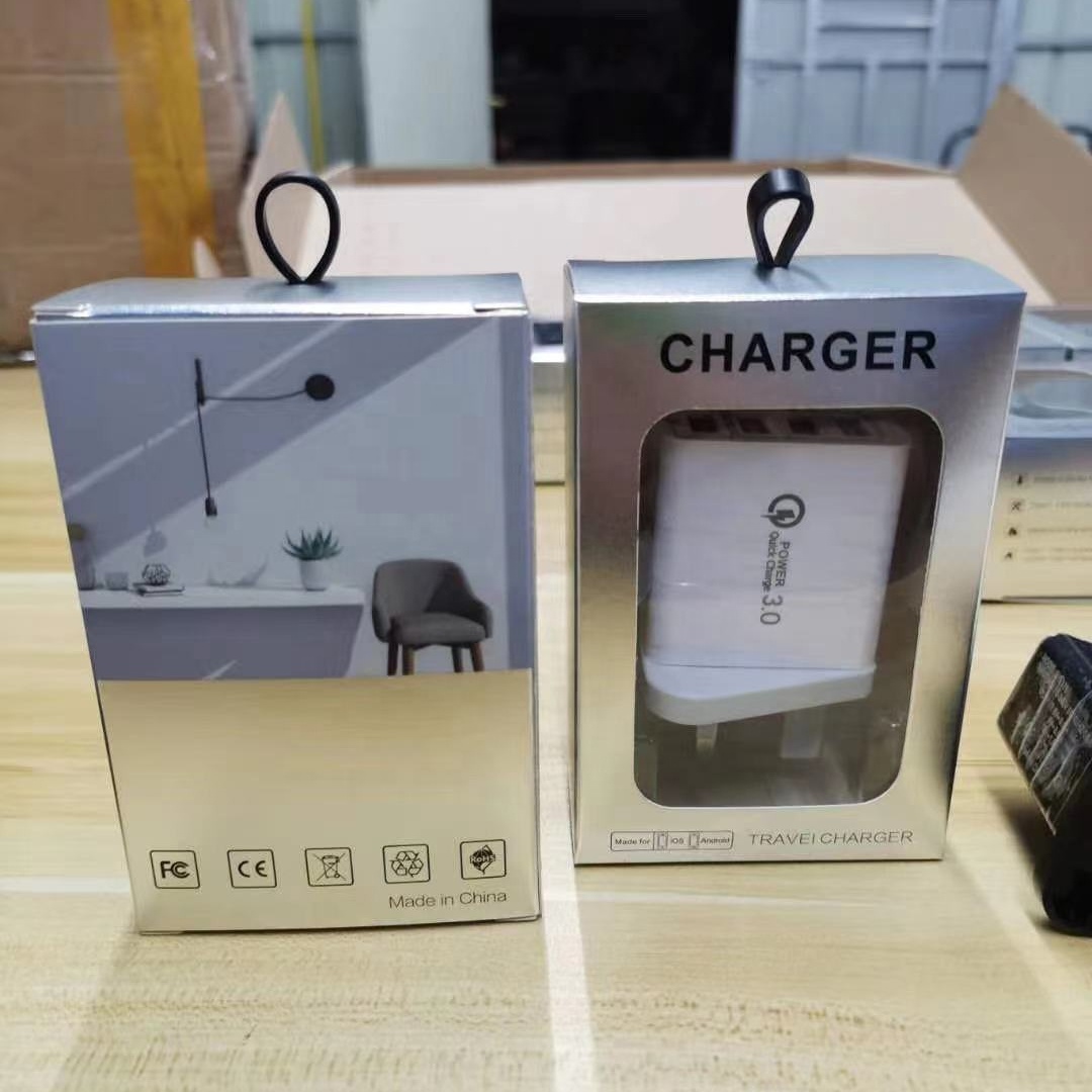 WIK-HT 4 порта USB QC3.0 Быстрая зарядка Быстрая Зарядка адаптер 4in1 крепление настенное зарядное устройство