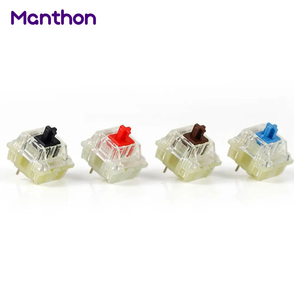 Original Cherry MX Silver Red Black Blue Brown 3-pin Clear RGB Switches for Mechanical Keyboard Axis Shaft