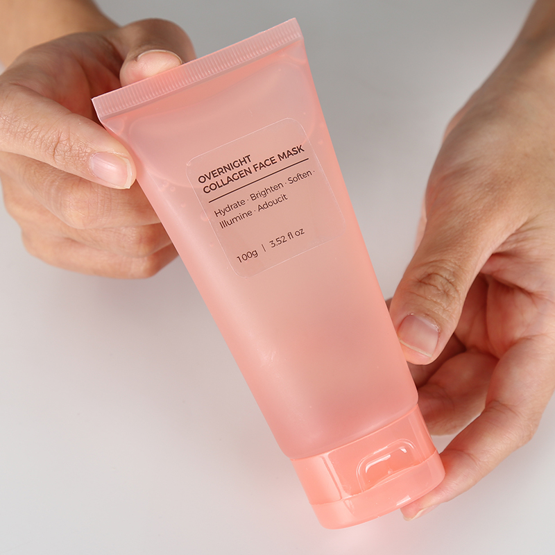 Private Label Overnight Collagen Sheet Mask Hydrogel Facial Deep Nourishing And Moisturizing Sleep Face Mask