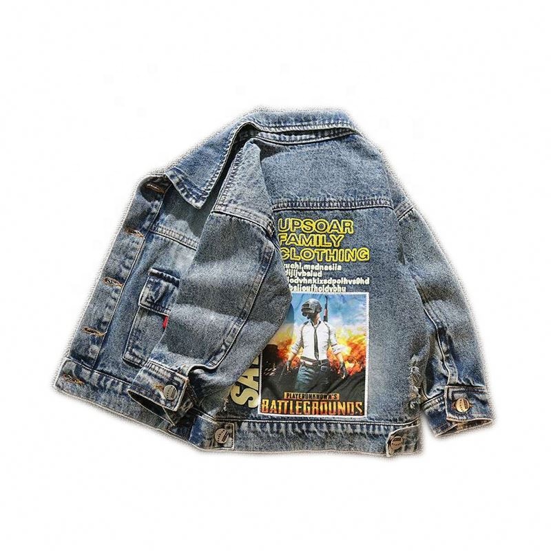 2 3 4 5 6 Years Boys Jackets Kids Coats Boys Children Clothing Autumn Baby Denim Jacket Outerwear Cartoon Jean Clothes Children