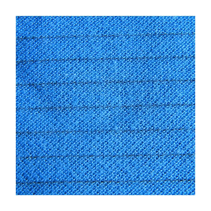 Quality Assurance 98% 21s / Tc 2% Conductive Wire Ultralight Technology Antistatic Fabric for Work Clothes