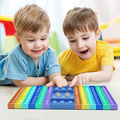 Push bubble Silicone Chess Chessboard Fidget Toy Bubble Silicone Sensory Fidget Game dice Chess Toys