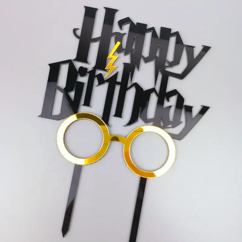 HarryPotter acrylic happy birthday customized cake topper