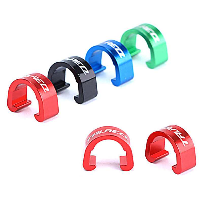 TRLREQ bicycle aluminum alloy color C-shaped buckle cable-passing tubing C-shaped buckle frame wire tube fixing buckle