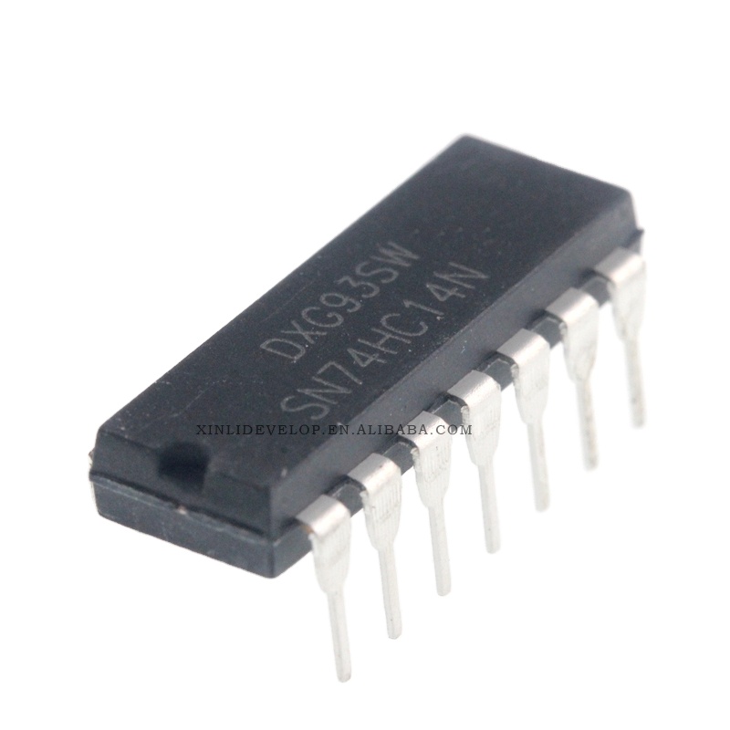 Новый оригинальный SN74HC14N dip-14, прямое вставление в шестиканальный триггер Шмидта 74hc14