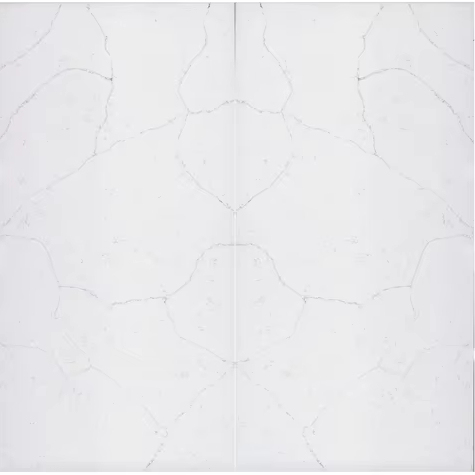 180522-1 Flame Retardent Kitchen Table White Quartz Slab Kitchen Sink Artificial Stone Slab