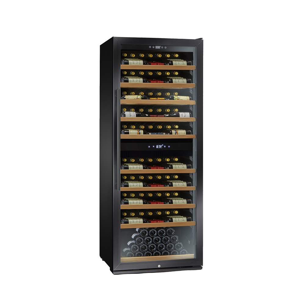 Винный охладитель cava de vino с двумя зонами, 300 бутылок, охладитель для шампанского, винный погреб