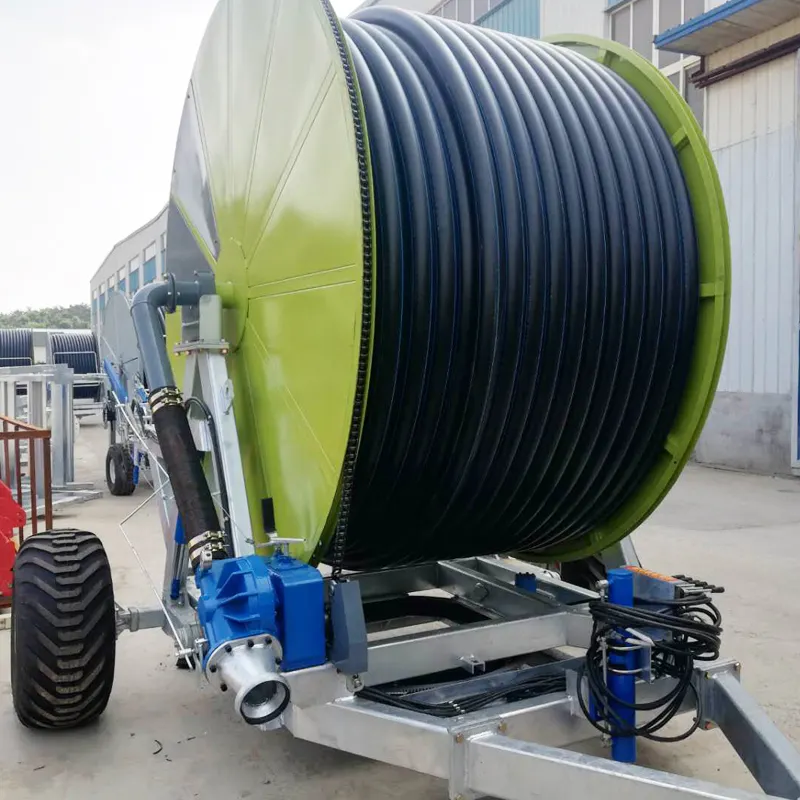 Export To European CE Certificate Automatic Hose Reel Irrigation System Wheels Sprinkler Irrigator Equipment