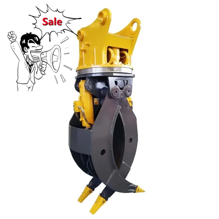 Sunward Swe235e-3 Mini Wheel Excavator Stone Grapple in Factory Price