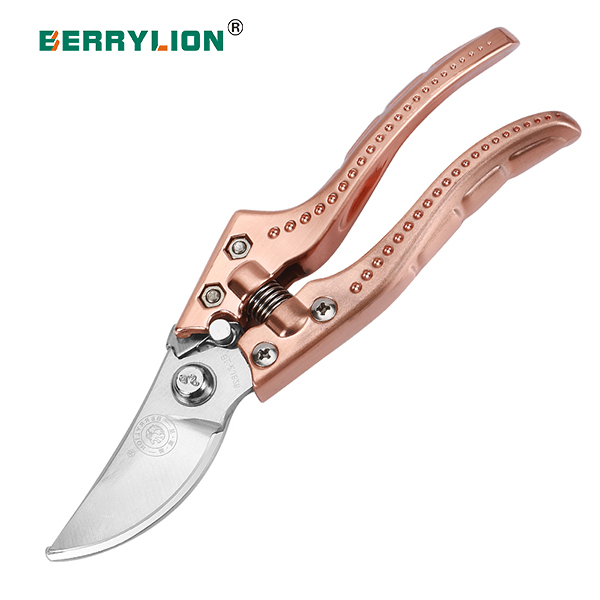 Berrylion Red Copper Gardening Shear Suitable For Fruit Picking And Pruning With High Quality And Good Appearance