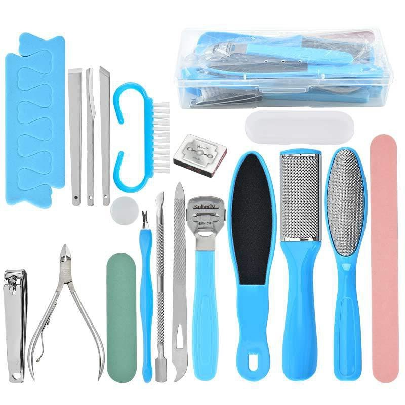 Manicure Set Pedicure Foot Cleaner Dead Skin Remover Manicure Nail Set Nail Art Tools Suit