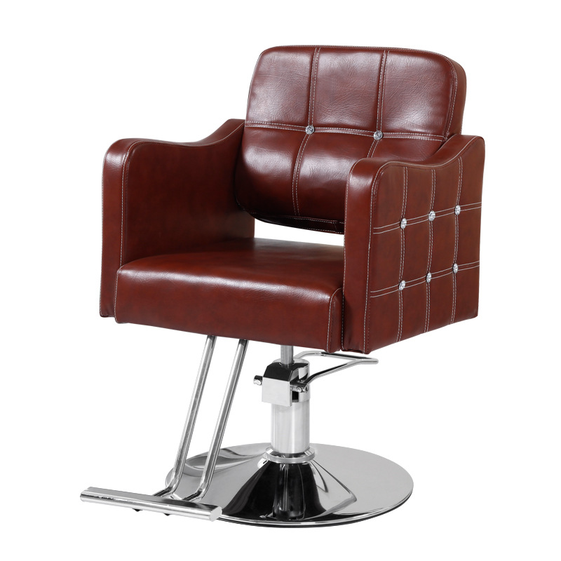 Luxury Vintage Salon Furniture Barber Chair With Footrest
