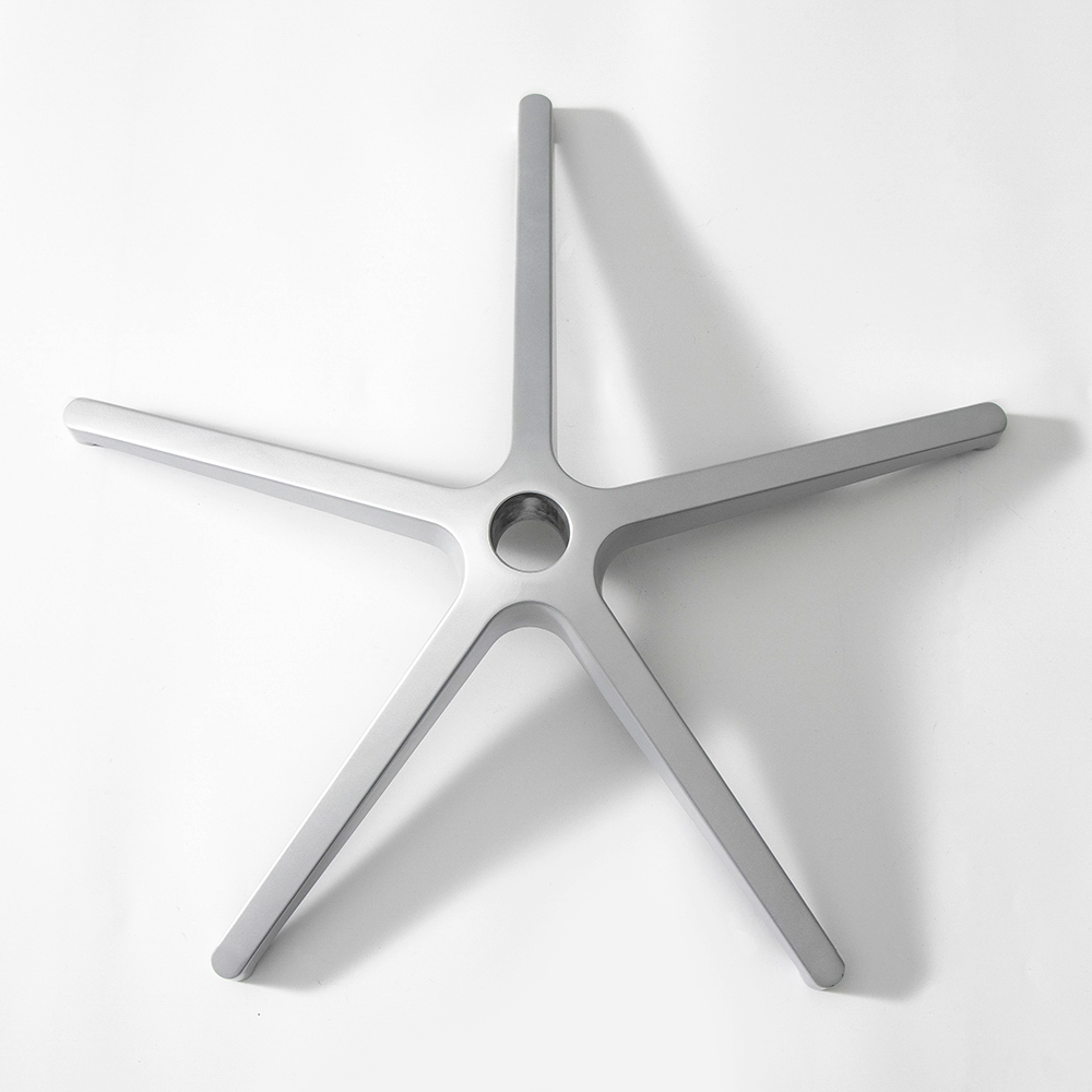 AL343H Radius 343mm Manufacturer office chair spare parts 5 star Chair base Aluminum Swivel Chair Base