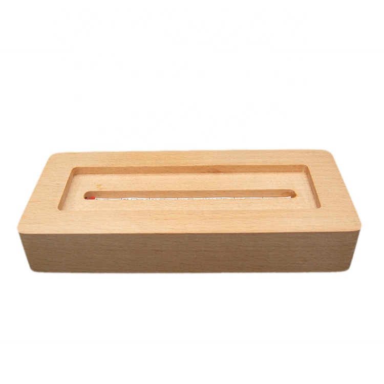 2021 new style Rectangle DIY Original Wooden Base Blank Acrylic Plate LED Night Light