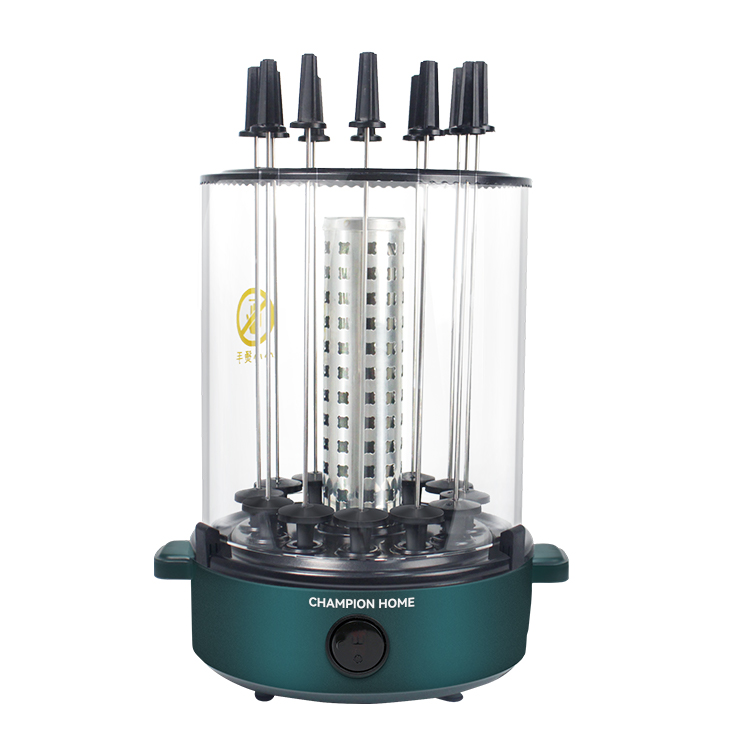 Electric Rotating Grill Machine Vertical BBQ Grill Smokeless Rotisserie Oven Rotating Barbecue Grill indoor