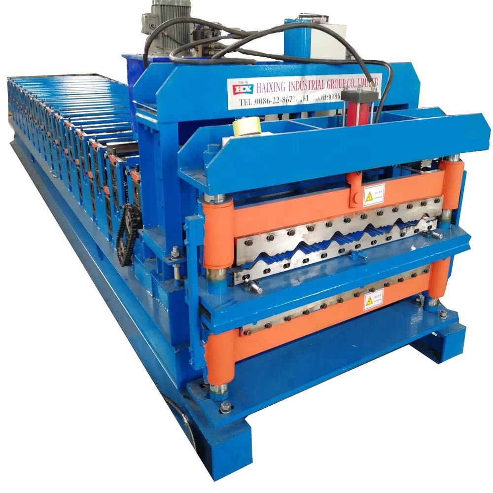 color coated steel deck eurotile profile roofing roll forming machine