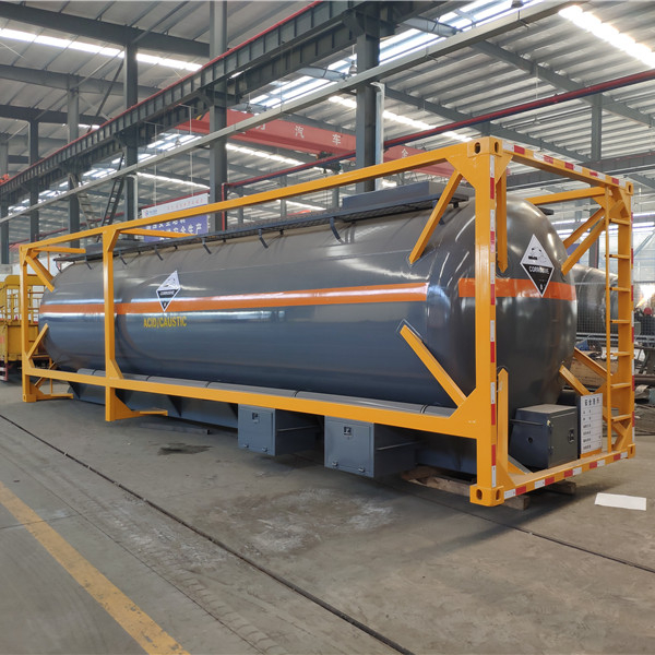 Plastic Lining anticorrosive 20,000 liters 33% Hydrochloric Acid Tank Container Manufacture