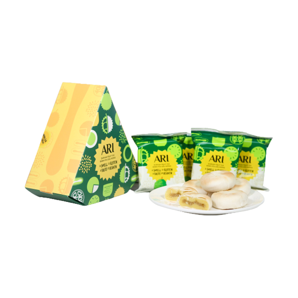 Сухие пирожные Durian с фруктовым вкусом, 6 шт. в коробке из Вьетнама
