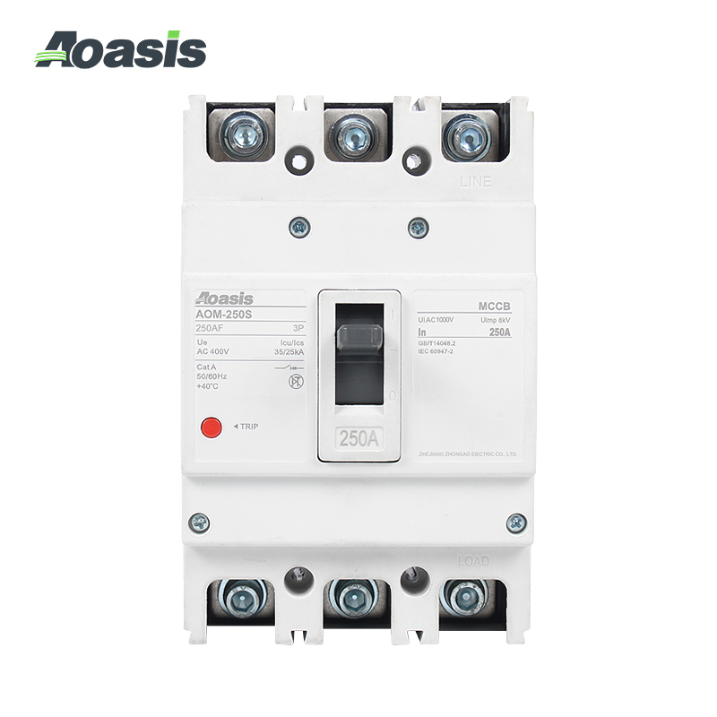 AOASIS AOM-250S/3300 CM1 16A 20A 63A 100A 125A переменного тока 3-полюсный 4-полюсный автоматический литой корпус 250amp в формованном корпусе
