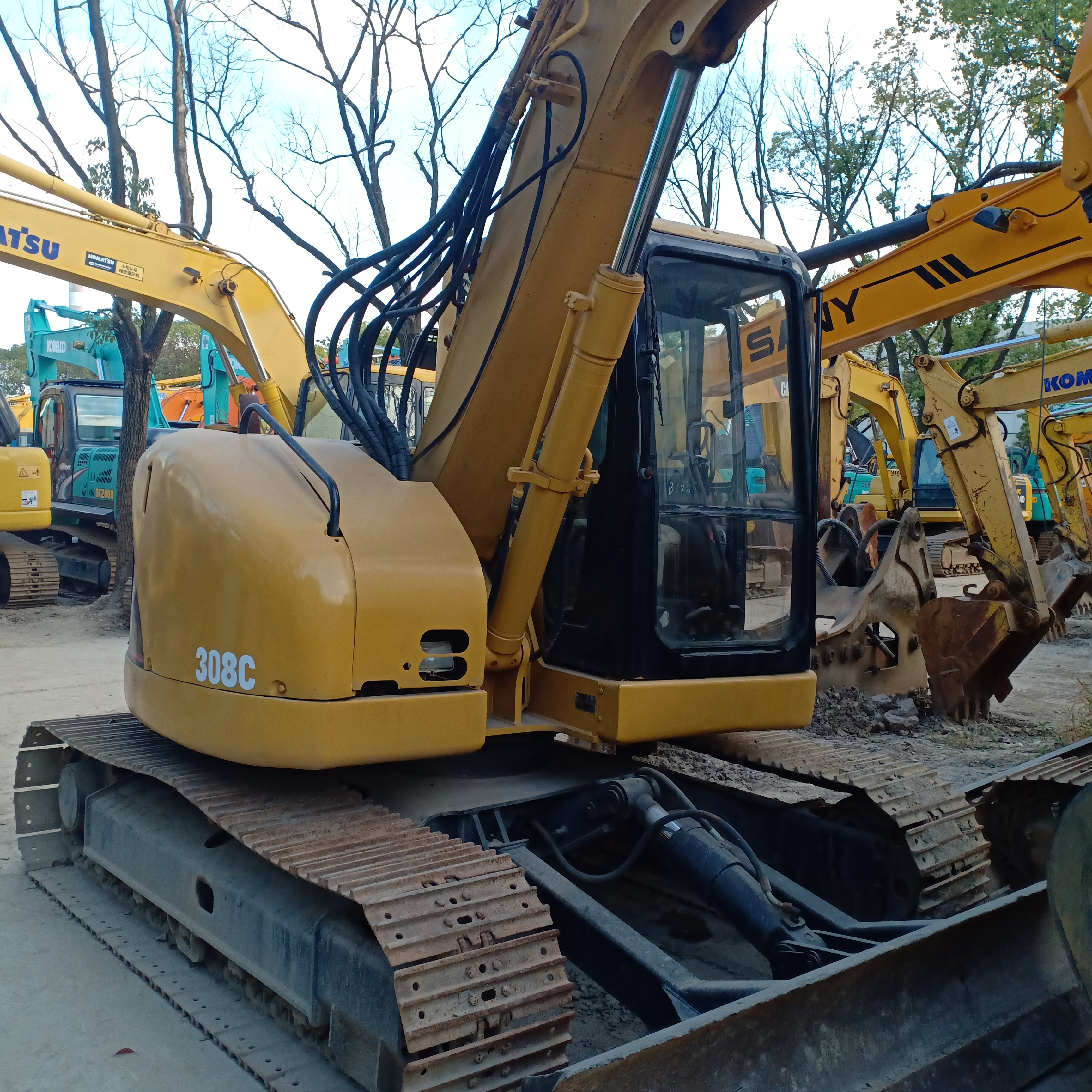 Good condition and quality USED CAT 308 8TON MINI EXCAVATORS CAT 308 CRAWLER EXCAVATOR excavators