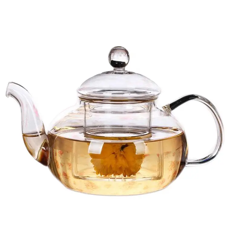 Лидер продаж, чайные чашки из боросиликатного стекла без БФА с чайником и подогреваемым подсвечником, чайные наборы с индивидуальным логотипом
