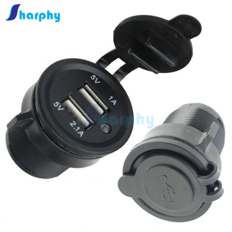 Автомобиль/мотоцикл/RV/лодка 4.2A Dual USB Автомобильное зарядное устройство для мобильного телефона Аксессуары для модификации