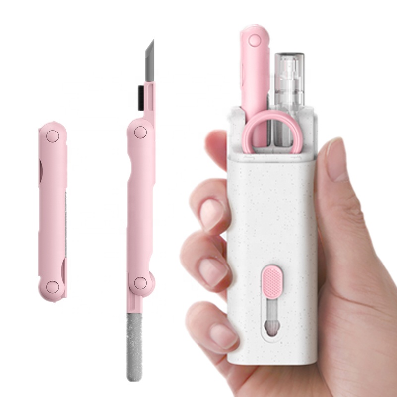 Многофункциональный Набор для чистки клавиатуры AirPods, набор для чистки клавиатуры с мягкой щеткой, ручка для чистки, инструменты для чистки чехла для наушников