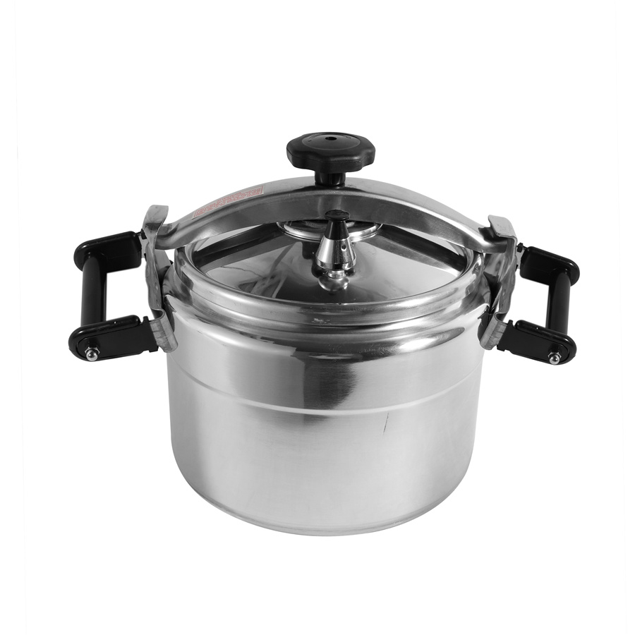 Aluminium Restaurant Large Industrial Commercial Food Cooking Feature Induction Stove Pressure Cooker 45L