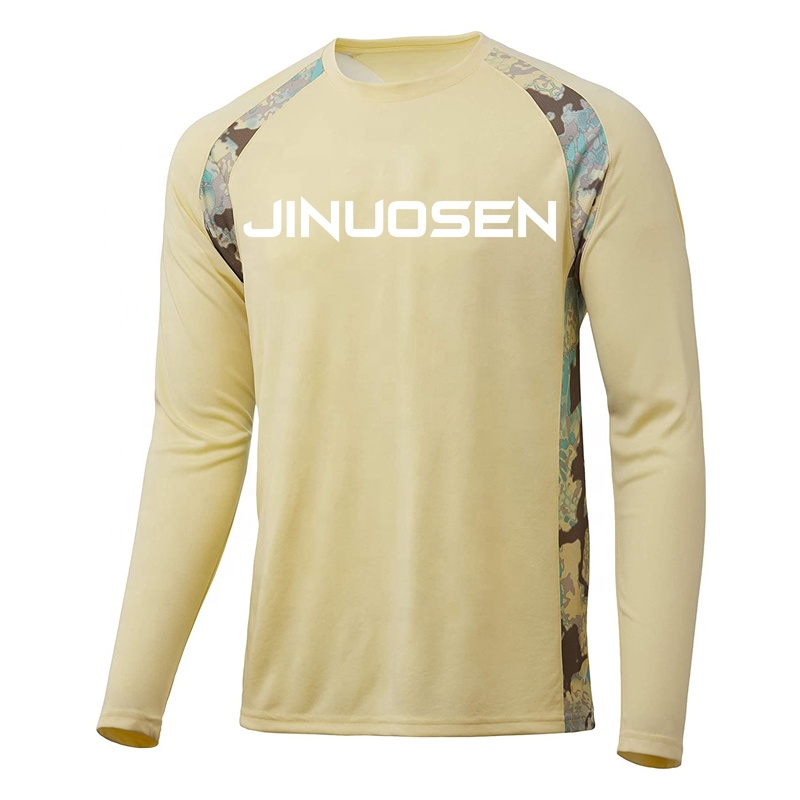 Custom logo sublimation printing quick dry UV resistant fishing shirt fishing t-shirt men's long sleeve clothing oem