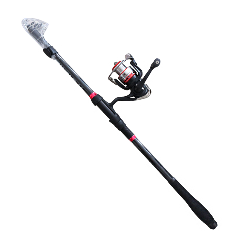 China Weihai Customized Carbon Light Telescopic Spinning Fishing Rod and Reel Combo Sets