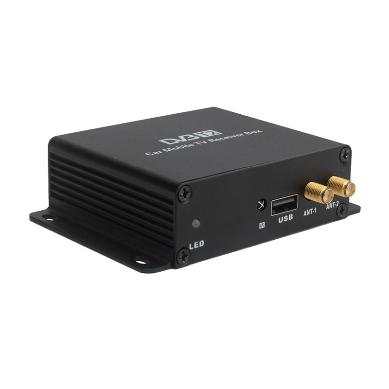 Новая модель DVB-T2 коробка высокоскоростной двойной тюнер две антенны Цифровой walkie talkie автомобильное Мобильное ТВ приемник для России Таиланд АСЕАН