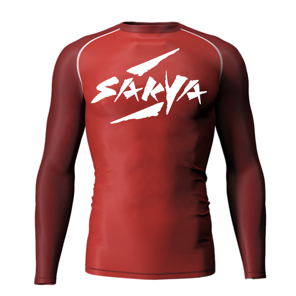 Простая спортивная одежда с длинным рукавом BJJ MMA, компрессионная рубашка, защитная одежда для BJJ, спортивная одежда для MMA