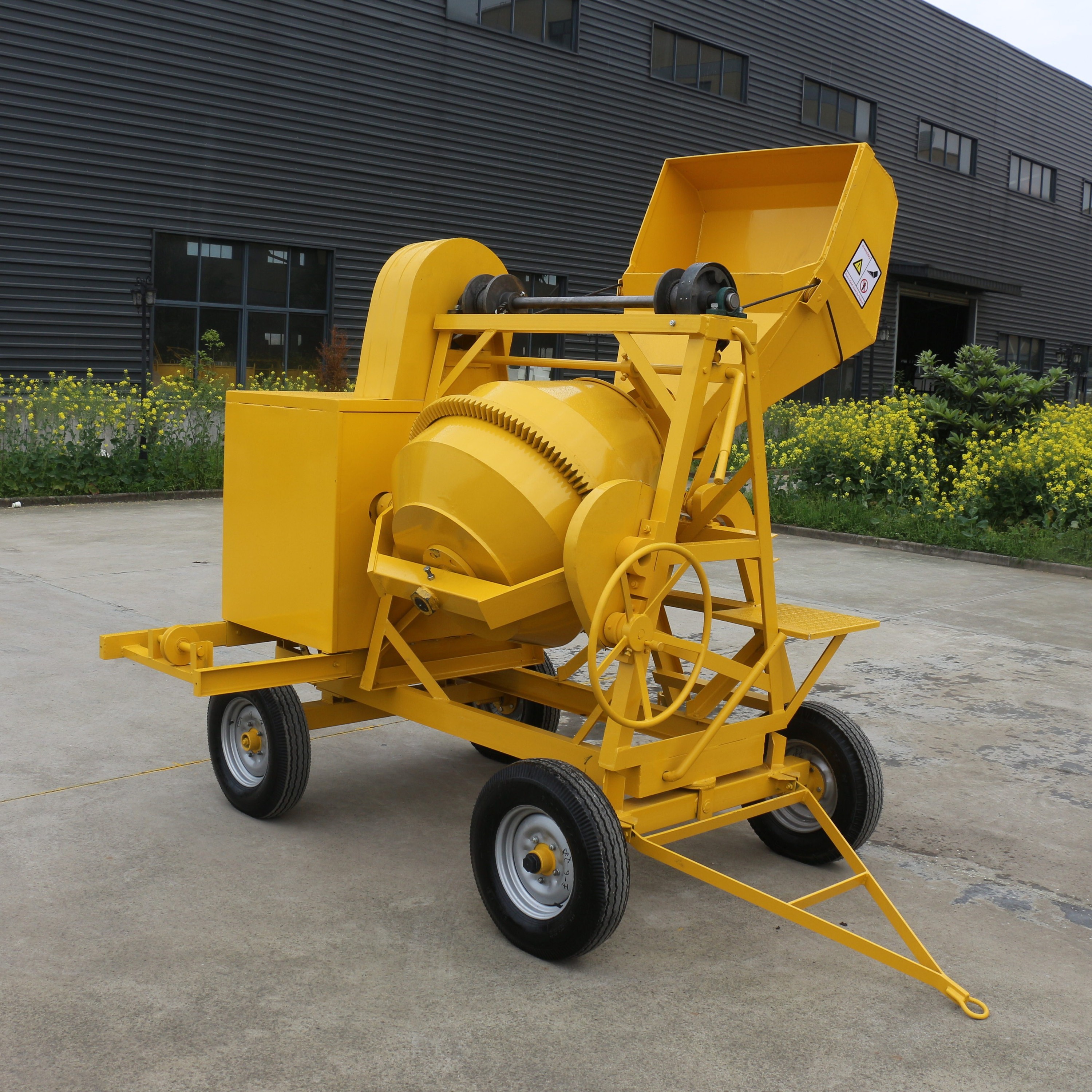 240L electric concrete mixer mobile concrete cement mixer construction industry