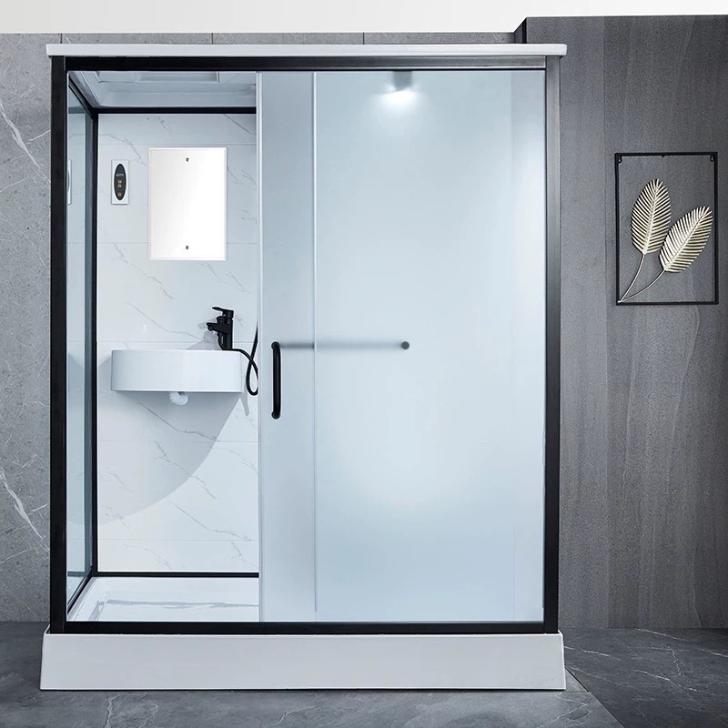 Modern Traditional Wholesale New Kind WC Room Shower Prefab Bathroom Unit Rectangle Aluminium Hinge for Hotels Nursing Homes